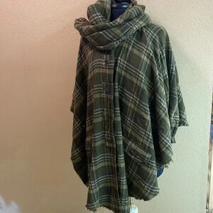 Green Flannel‎ Shrug S